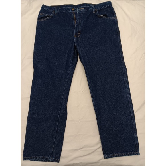 Wrangler Other - Wrangler Premium Quality Men's Regular Fit Dark Wash Denim‎ Jeans 42x30